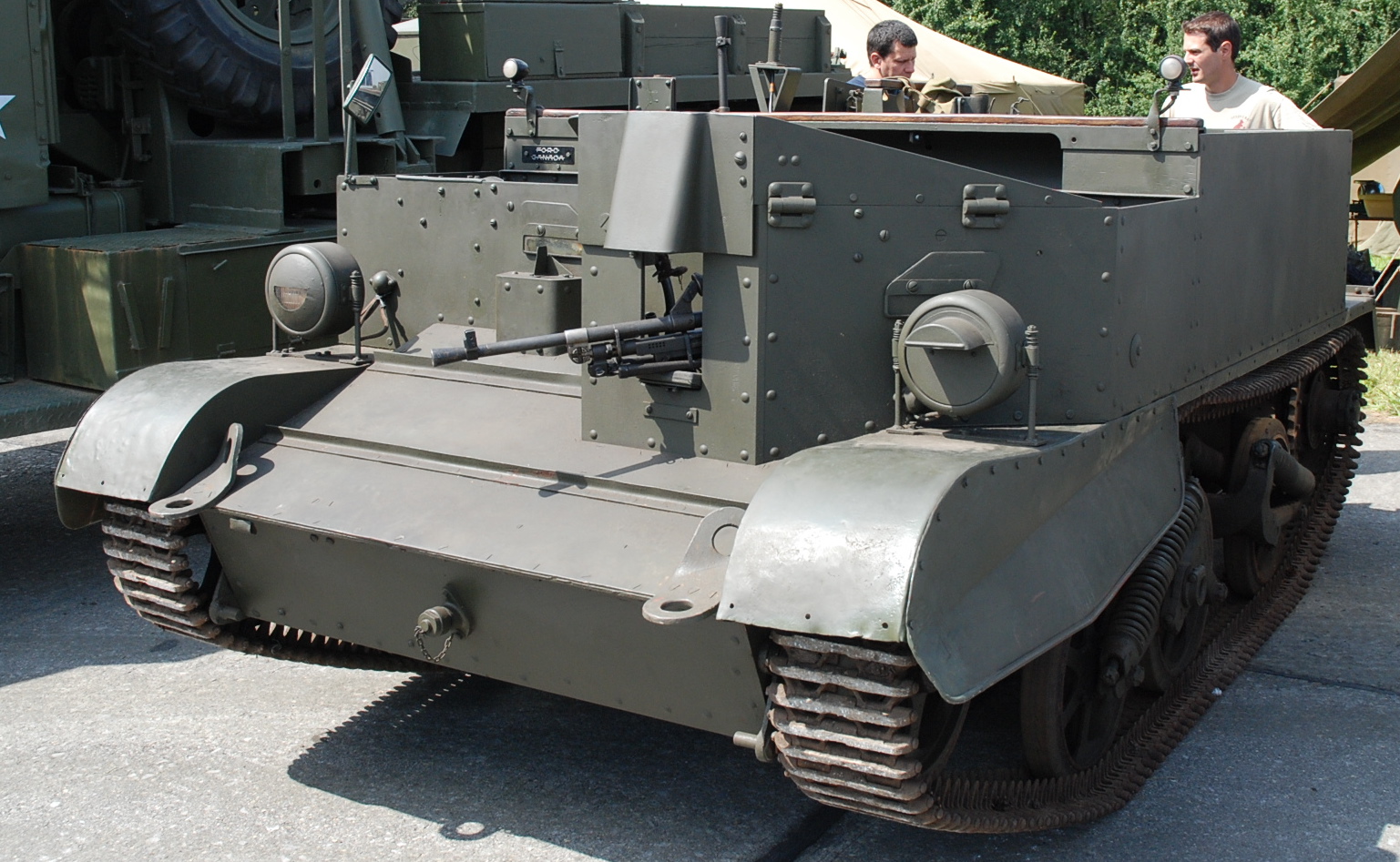 A Bren Mk.II mortar carrier at Bovington, where most of the Brens in the world are displayed