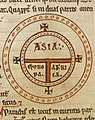 Same map in 12th century Isidorian manuscript