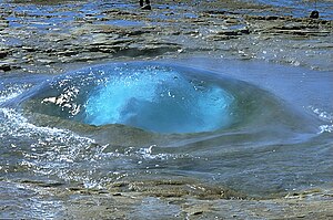 Eruption of Geysir "Strokkur"