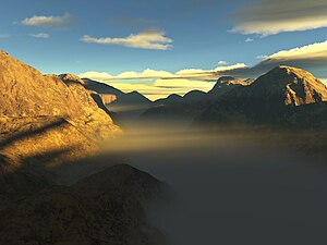 An image rendered in terragen