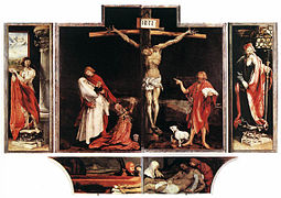 part of: Isenheim Altarpiece, closed‎ 