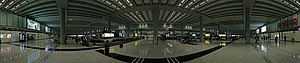 Baggage claim area at Hong Kong International Airport