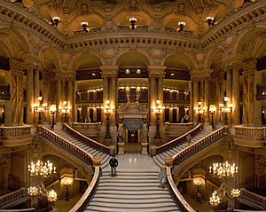 Le Grand Escalier de l'Opéra Garnier, à Paris