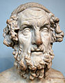 The Roman copy of a bust of Homer