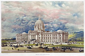 The Montana state capitol building