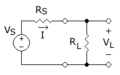 Source and load circuit with R resistors