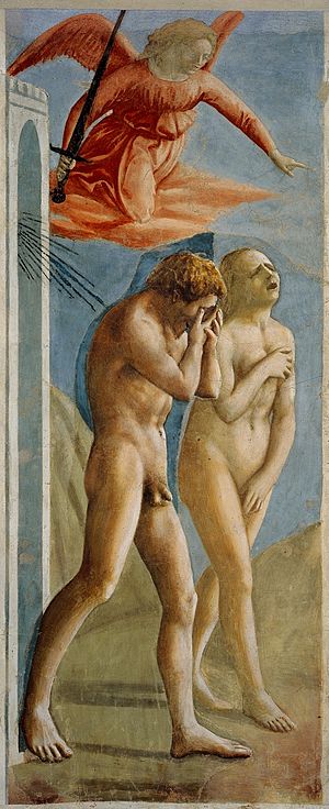 2. Expulsion from the Garden of Eden by Masaccio