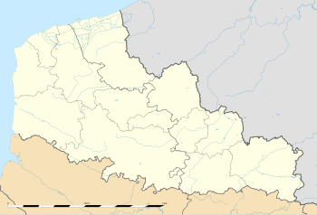 Nord-Pas-de-Calais bölgesinin boş idari haritası.