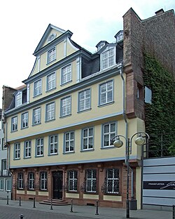 Goethe's birthplace in Frankfurt (Großer Hirschgraben) (Source: Wikimedia)