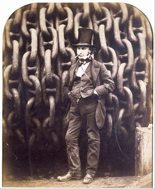 Photo du V&A de Londres :  Isambard Kingdom Brunel and the launching chains of the Great Eastern.