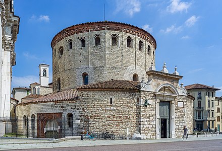 The 11th century "Old Cathedral" of Brescia.