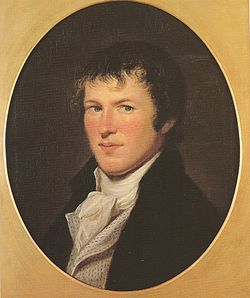 Humboldt depicted by American artist Charles Willson Peale, 1805, who met Humboldt when he visited the U.S. in 1804 (Source: Wikimedia)