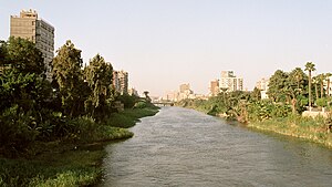 Cairo, channel between Roda Island and Old Cairo, Egypt, Oct 2004.jpg