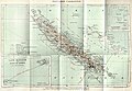 An old French map of New Caledonia with the islands "Wallis" and "Futuna" from 1930