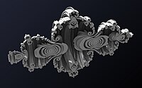 Quaternion Julia set c=-0,75-0,14i (cross-section XZ).