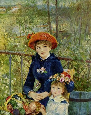 Painting On the Terrasse by Renoir