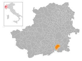 Carignan'ın konumu