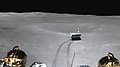 Cropped, Yutu-2 leaving Chang'e-4