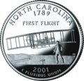 2001 North Carolina .25USD piece (quarter)