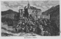 The castle of Pernstein in the 1860s