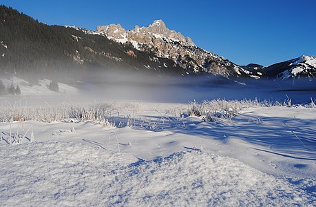 Rote Flüh, seen over the Haldensee