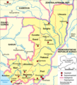 Map of the Democratic Republic of the Congo (Brazzaville) of 2005