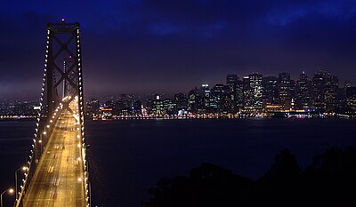 Bay Bridge and downtown San Francisco