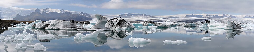 Panorama of the Jökulsárlón