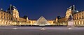 The main entrace (under the pyramid) to the "Musée du Louvre" in Paris (France), 2010