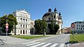 The "Church of the Sain John the Baptist" beside the "Judicial Academy" of "Kroměříž" in 2012