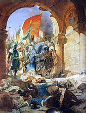 Malba Mehmeda II vracejícího se do Konstantinopole