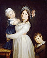 Madame Georges Anthony et ses deux fils