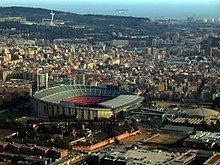 vista aerea de un estadio