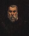 The original self-portrait painted by Jacopo Tintoretto.