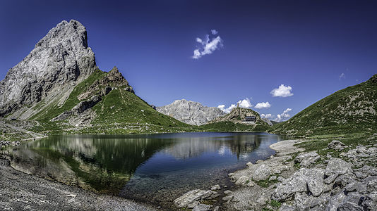 Nature reserve Wolayer See and surrounding area in Carinthia.