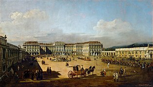 different from: Das kaiserliche Lustschloß Schönbrunn, Ehrenhofseite 