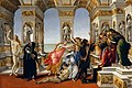 The entire original painting in the "Galleria degli Uffizi", Florence (Italy)