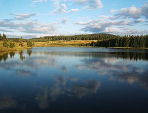 Lake in the Ore Mountains