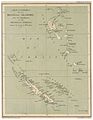 Old French map of New Caledonia from 1884