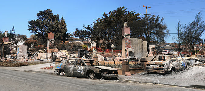 Devastation in San Bruno, California