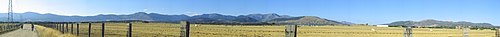 Panoramic view of the Sierra de Guadarrama (Spain)