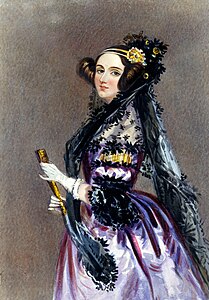 Mathematician and computer programmer Ada Lovelace (1815-1852) worked on Charles Babbage's mechanical computer and wrote the world's first computer program.