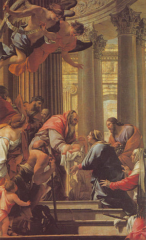 Simon Vouet - La Présentation de Jésus au Temple, 1641 (Louvre)