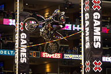 Motorjump tijdens de X Games.