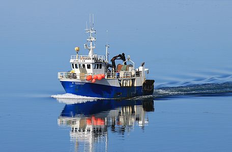 Trawler on the Norwegian coast close to Bodø