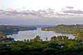 View to Port Vila from Montmatre with look to the "Éfaté Island" at Port Vila (Vanuatu) in 2006