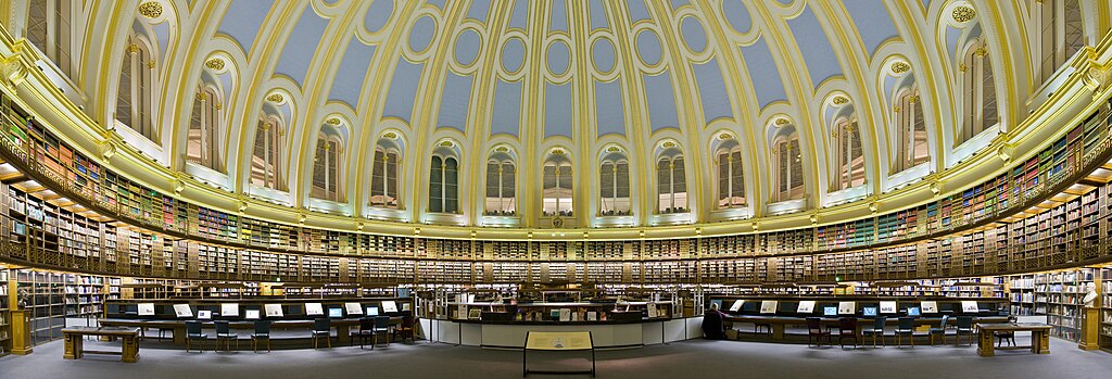 Photo panoramique du Reading Room du British Museum. Photo de David Iliff