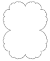 thru internal ray 1/1; c = 0.25 = 1/4 the root of the main cardioid. Julia set is a cauliflower