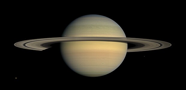 Image of Saturn during equinox taken by Cassini.