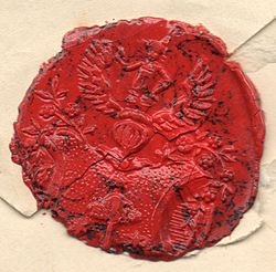 Humboldt's seal on a private letter (Source: Wikimedia)
